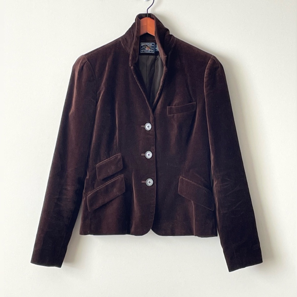 American Living Velvety Brown Blazer Jacket Sz 6